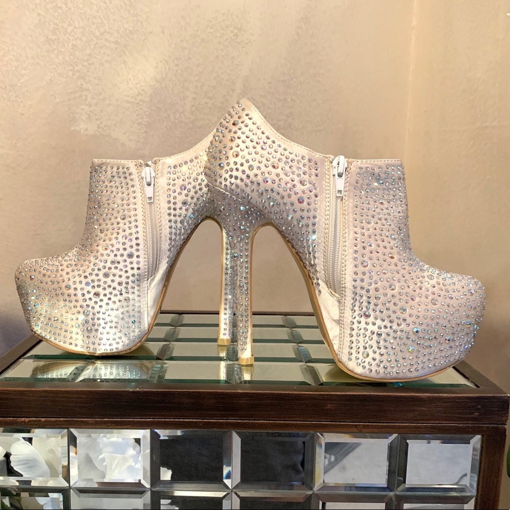 Rhinestone Platform Ankle Boot - image 5
